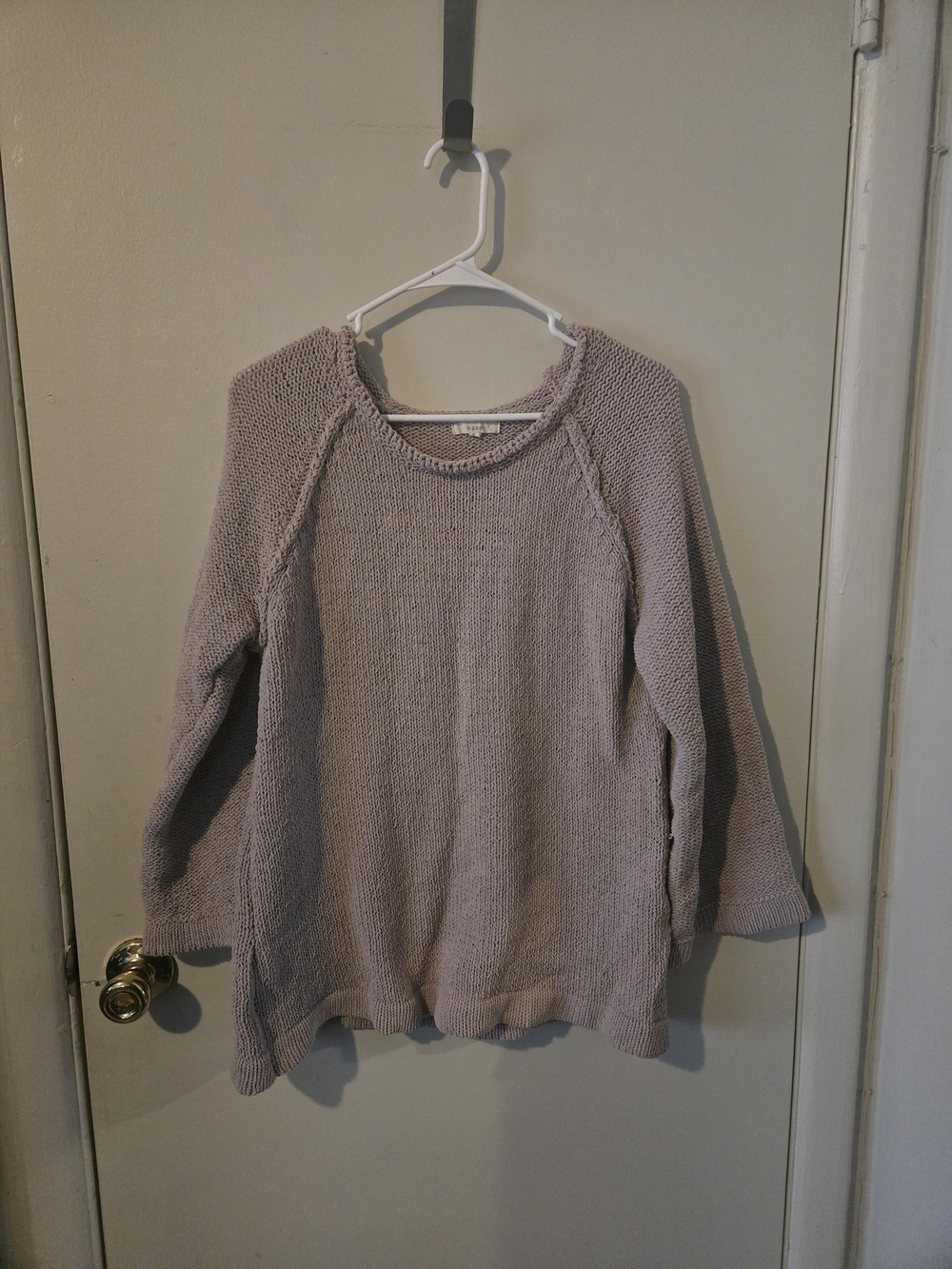 Easel Mauve Stretchy Knit Sweater